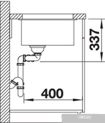 Кухонная мойка Blanco Subline 480/320-U (кофе) 523593