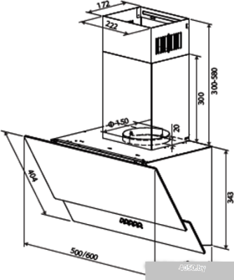 HOMSair Saturn Push 60 Glass (белый)