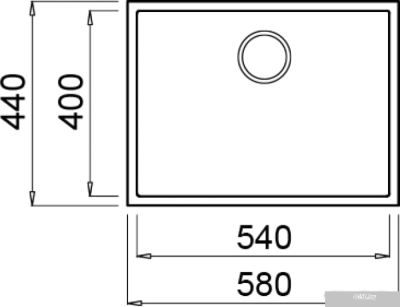 Кухонная мойка Elleci Quadra 110 Undermount Nero K86