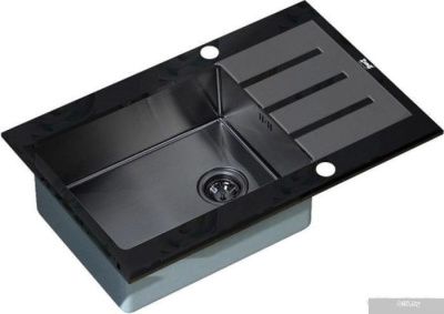 Кухонная мойка ZorG GL-7851 (черный/графит)