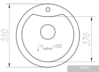 Кухонная мойка Tolero R-108E (коричневый)