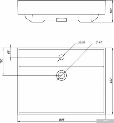 Aquanet Тумба с умывальником Nova Lite 60 302525