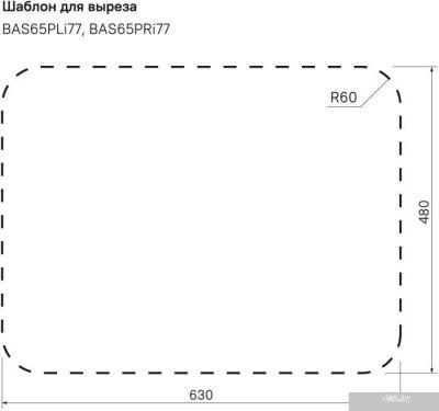 Кухонная мойка IDDIS Basic BAS65SRi77