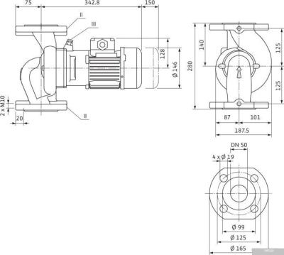 Насос Wilo VeroLine-IPL 50/105-0.75/2