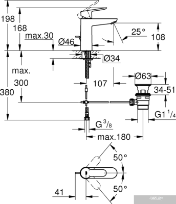 Смеситель Grohe BauEdge 23758000