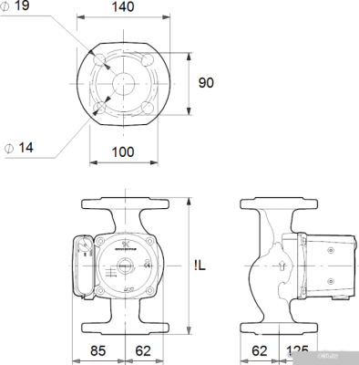 Насос Grundfos UPS 32-80 F 220