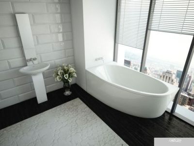 Ванна Aquatek Дива 170x90 (с каркасом и экраном, левая)