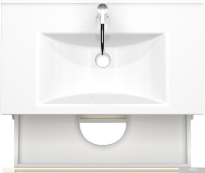 ЗОВ Тумба с умывальником Дион 70 D70LHO0M1015GKV5-OL70 (бежевый глянец/дуб)