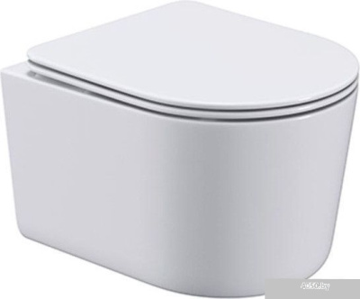 Roxen Simple Compact в комплекте с инсталляцией StounFix Slim 6 в 1 906789 (кнопка: белый глянец)