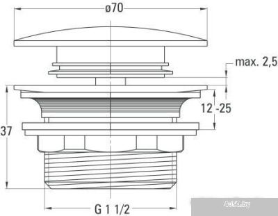 Донный клапан Deante Click-Clack NHC 021A