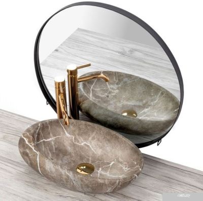 Умывальник Rea Roxy B Stone (коричневый)
