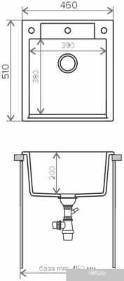 Кухонная мойка Polygran Argo 460 (песочный 302)