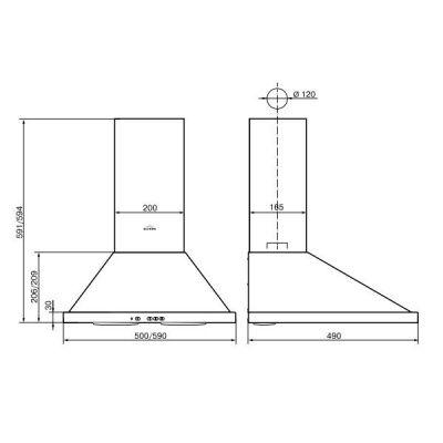 Кухонная вытяжка Elikor Оптима 60П-400-П3Л (белый)