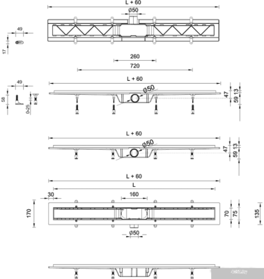 Трап/канал Styron STY-H-40