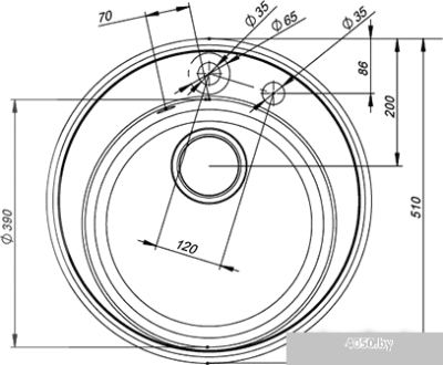 Кухонная мойка IDDIS Kitchen G K05W511i87