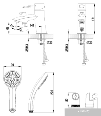 Смеситель Lemark Atlantiss [LM3215C]