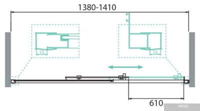 BelBagno DUE-BF-1-140-C-Cr