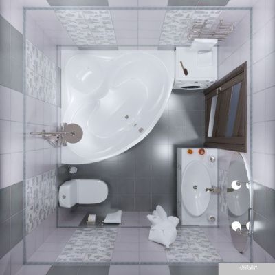 Ванна Triton Сабина 160x160 (с каркасом, экраном и сифоном)