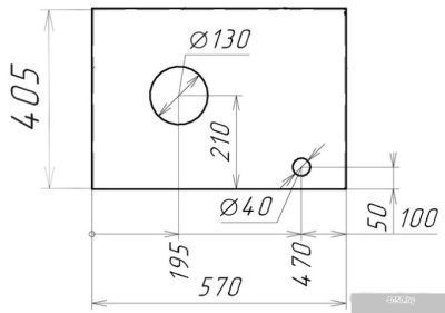 Grossman Столешница Флай-60 506002 (серый)