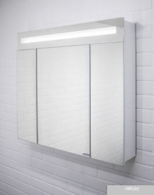 Домино Шкаф с зеркалом Аврора 105 (с подсветкой LED)