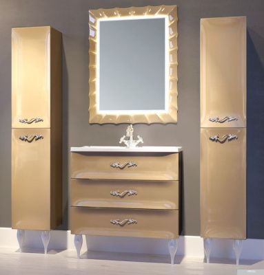 MarkaOne Зеркало Lumier 65x85 У72503 (капучино)