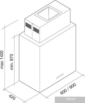 Falmec Design Laguna Isola Pannellabile 800 (60)