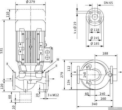 Насос Wilo VeroLine-IPL 65/145-5.5/2
