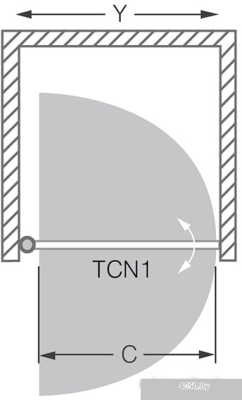 Roltechnik Tower Line TCN1/100 (серебристый/intimglass)