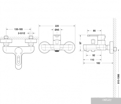 Смеситель Bravat Stream-D F637163C-01