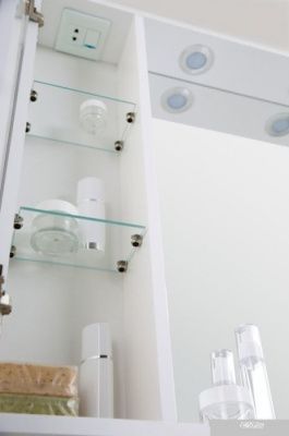 BelBagno Шкаф с зеркалом Marino-SPC-700/750-1A-BL-P-L (bianco lucido)