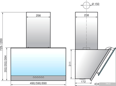Elikor Рубин S4 90П-700-Э4Д (перламутр/белое стекло)