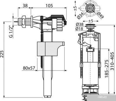 Alcaplast SA2000K-1/2