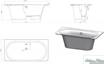 Ванна Astra-Form Прима 185x90