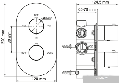 Смеситель Wasserkraft Berkel 4844 Thermo