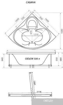 Triton Сабина 160x160 Экстра Базовая (с гидромассажем)