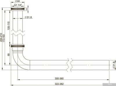 Wellsee Drainage System 182101000 (хром)