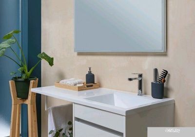 Aquanet Тумба Токио 48 с умывальником Даллас 110 R 00239207 (белый)
