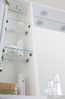 BelBagno Шкаф с зеркалом Marino-SPC-1000/750-2A-BL-P (bianco lucido)