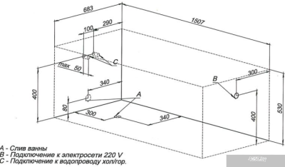 Ванна Aquanet Extra 150x70 (с каркасом)