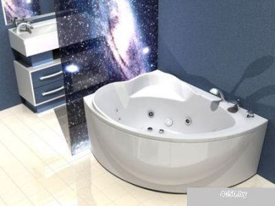 Ванна Aquatek Альтаир 158x120L (с экраном и каркасом)