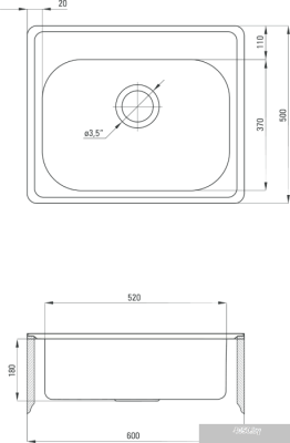 Кухонная мойка Deante Soul ZYU 3103 (оформление)