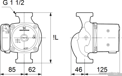 Насос Grundfos UPS 25-80 N 180