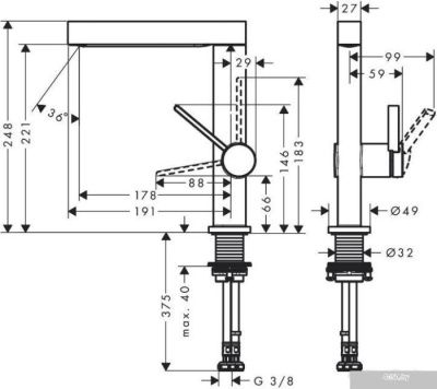 Hansgrohe Finoris 76060000