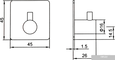 Крючок для ванны Ledeme L215-4 (4 шт)