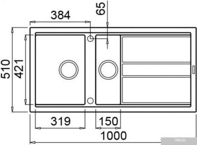 Кухонная мойка Elleci Best 475 Bianco Antico G62