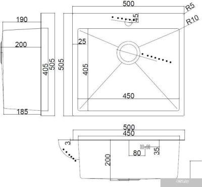 ARFEKA AF 550*505 Black PVD Nano
