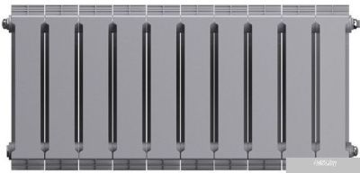Royal Thermo PianoForte 300 Silver Satin (10 секций) боковое подключение