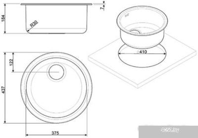 Кухонная мойка Smeg 10I3PRA2