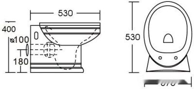 Унитаз CeramaLux 2474