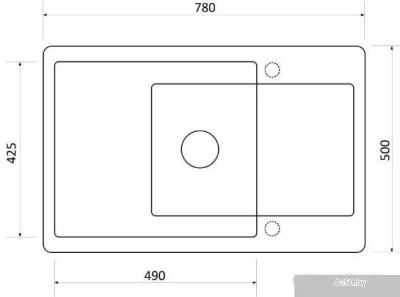 Кухонная мойка Zigmund & Shtain Rechteck 780.490 (речной песок)